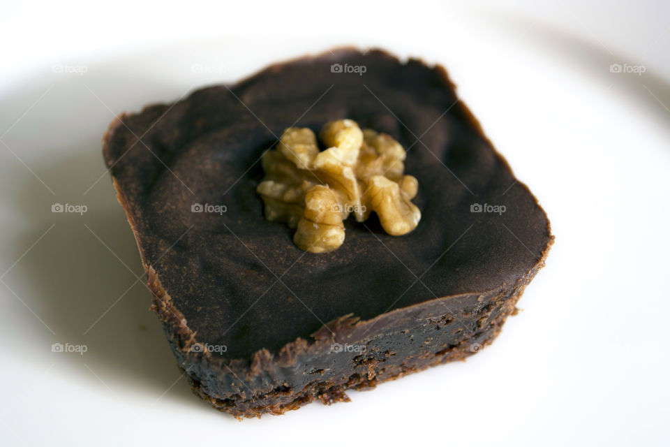 Dark chocolate brownie