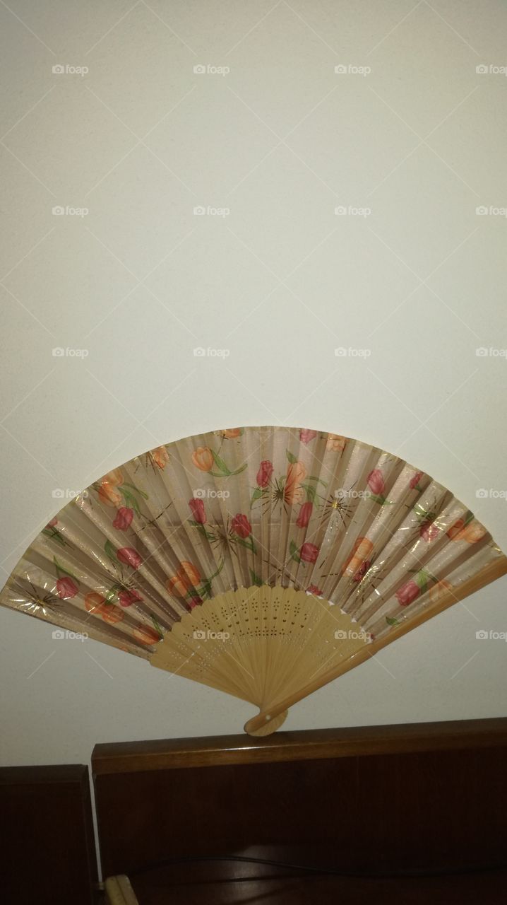 vintage folding fan