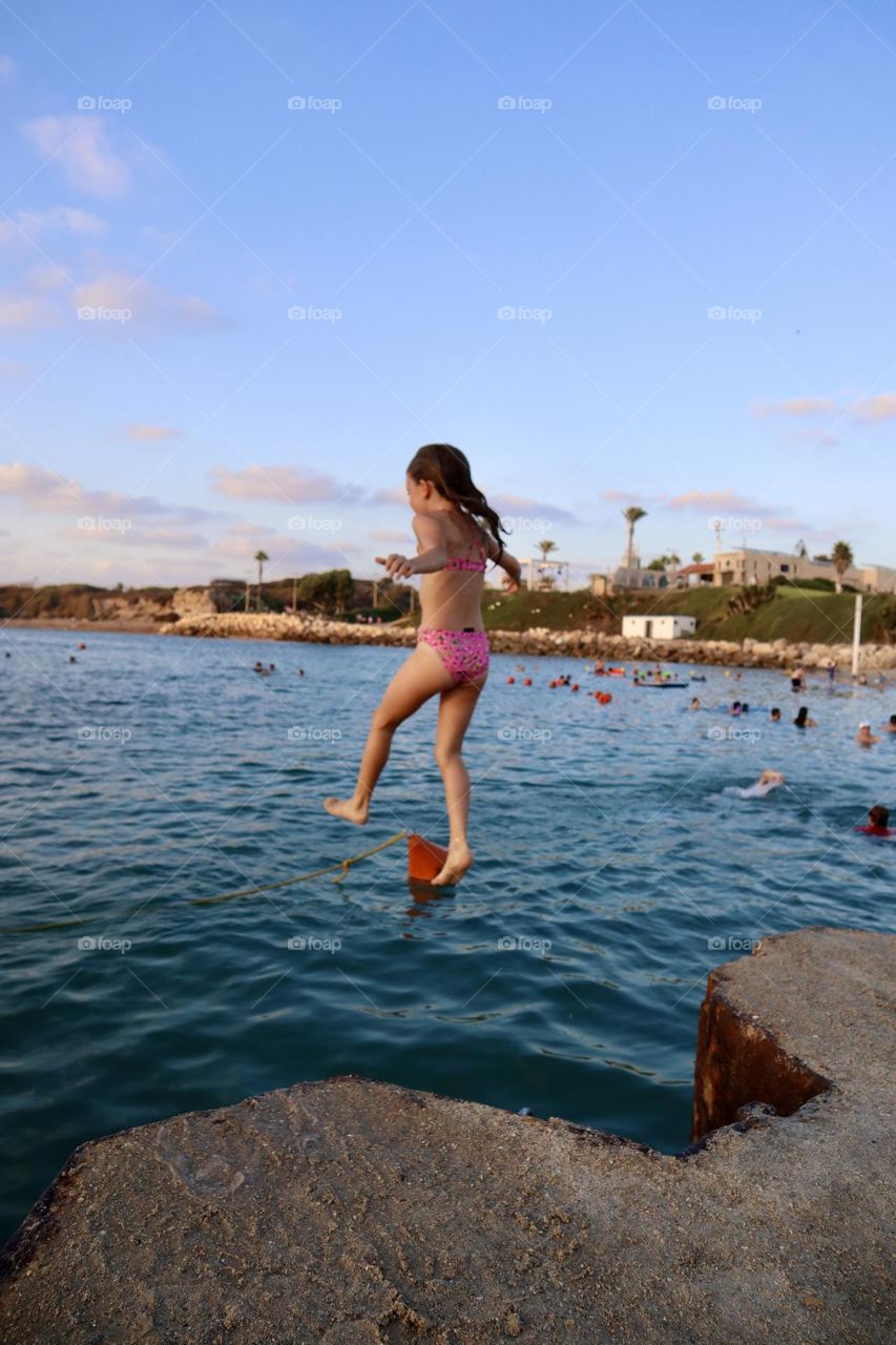 Stunts from the dock