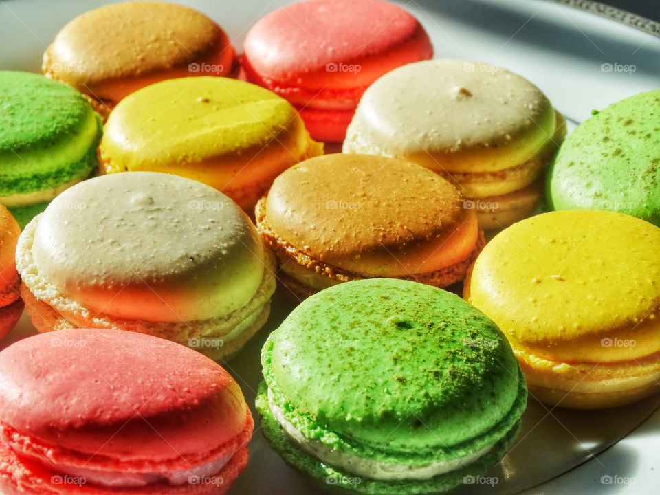 Colorful Macaroon Cookies