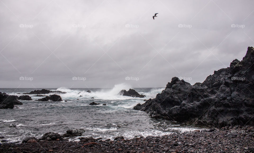 Cloudy ocean Açores