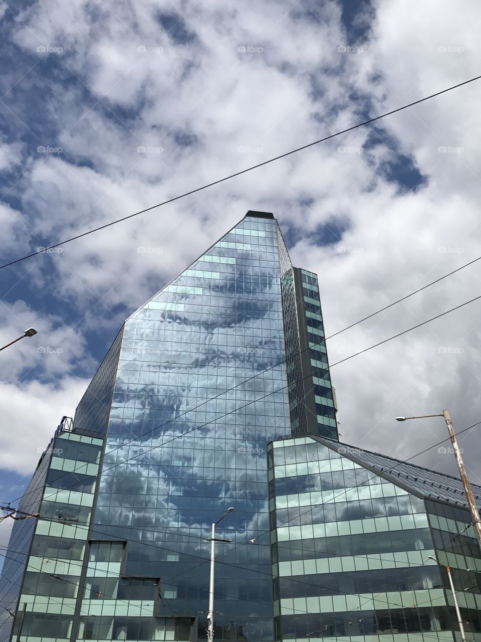 Modern glass building 