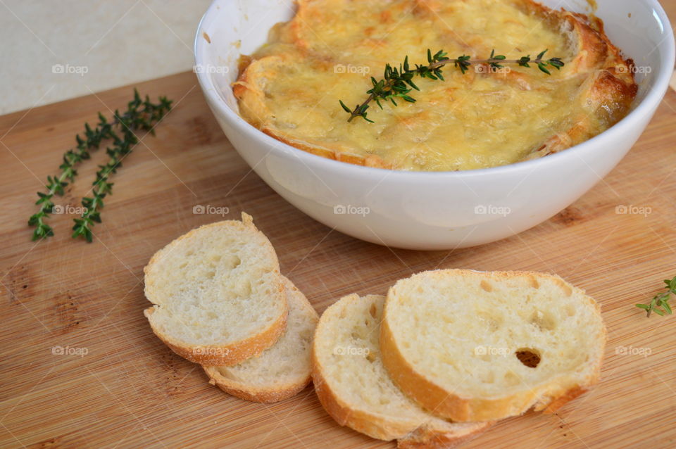 French baked onion soup