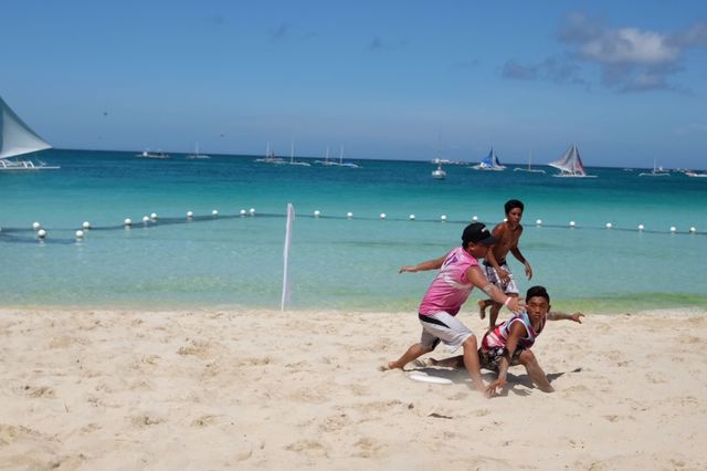 Frisbee throw
