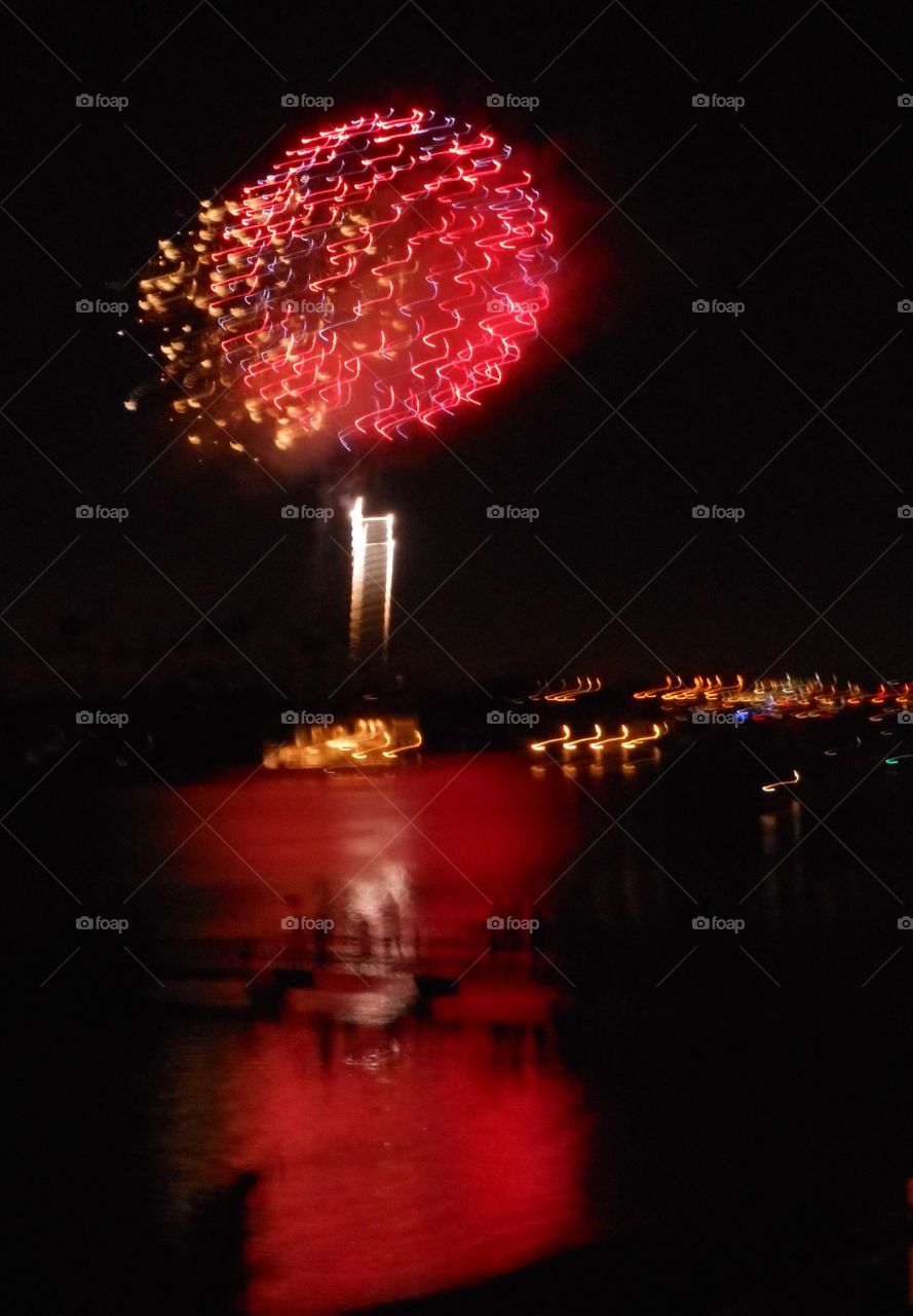 Bokeh fireworks