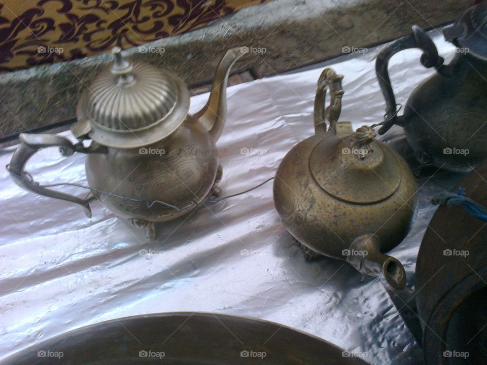 antique tea kettle