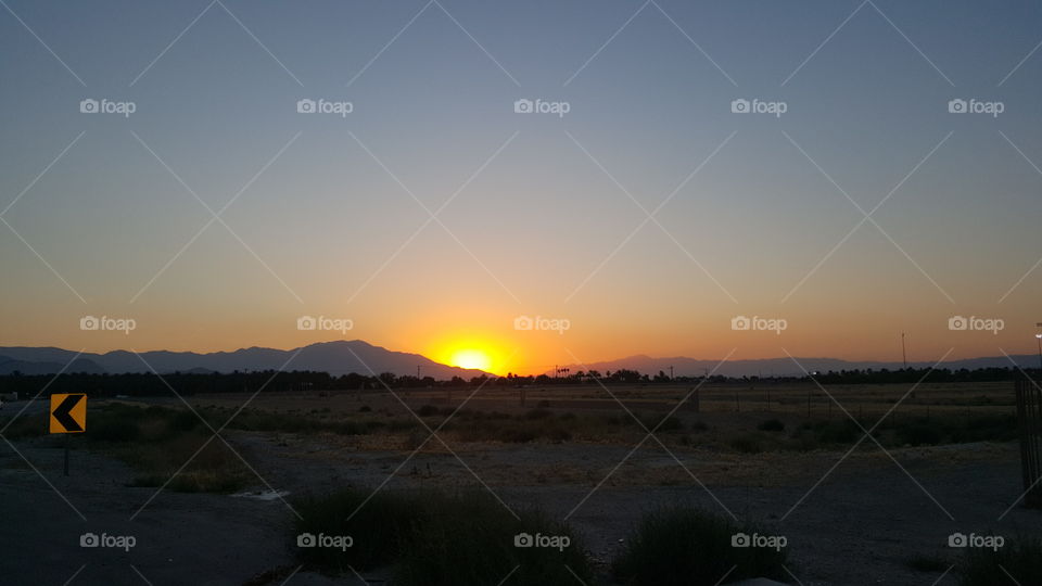 Sunset, Dawn, Landscape, Sun, Desert