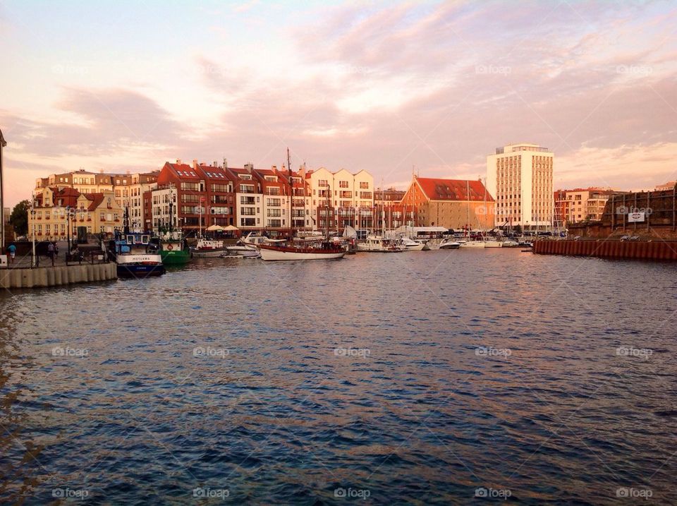 Sunset in Gdansk