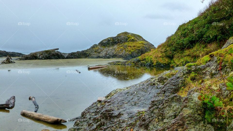 Raindrop Patterns at Long Beach