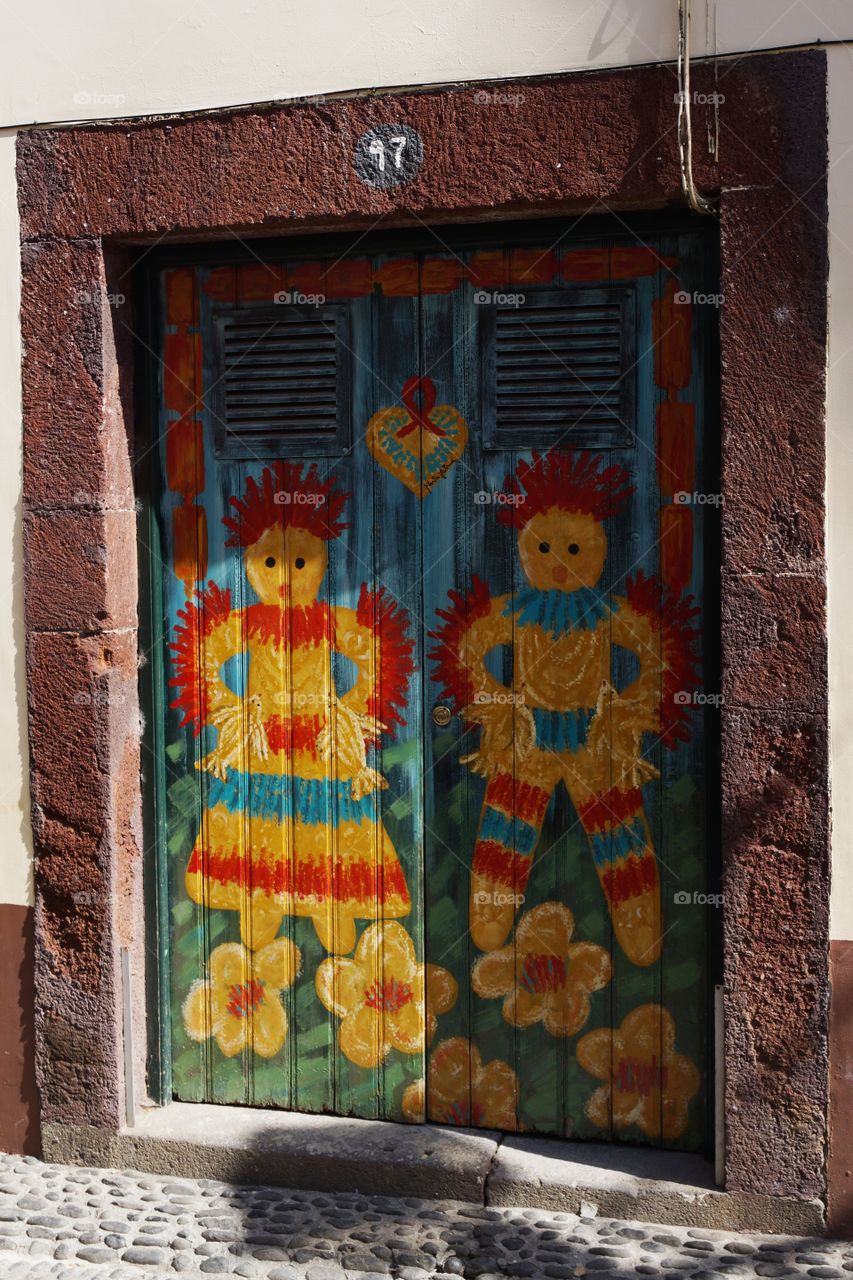 Decorated door