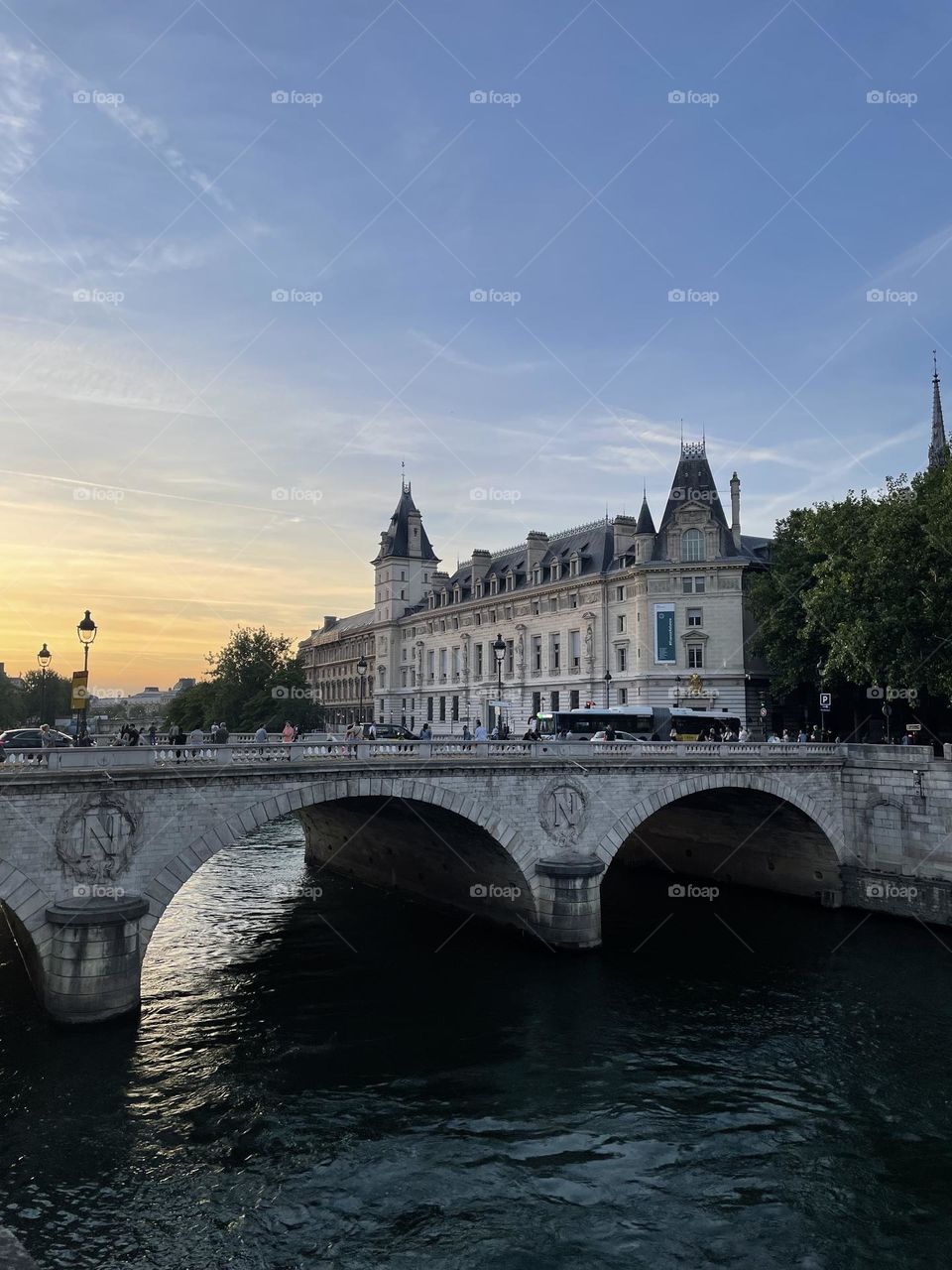 A bridge on River Seine in Paris 