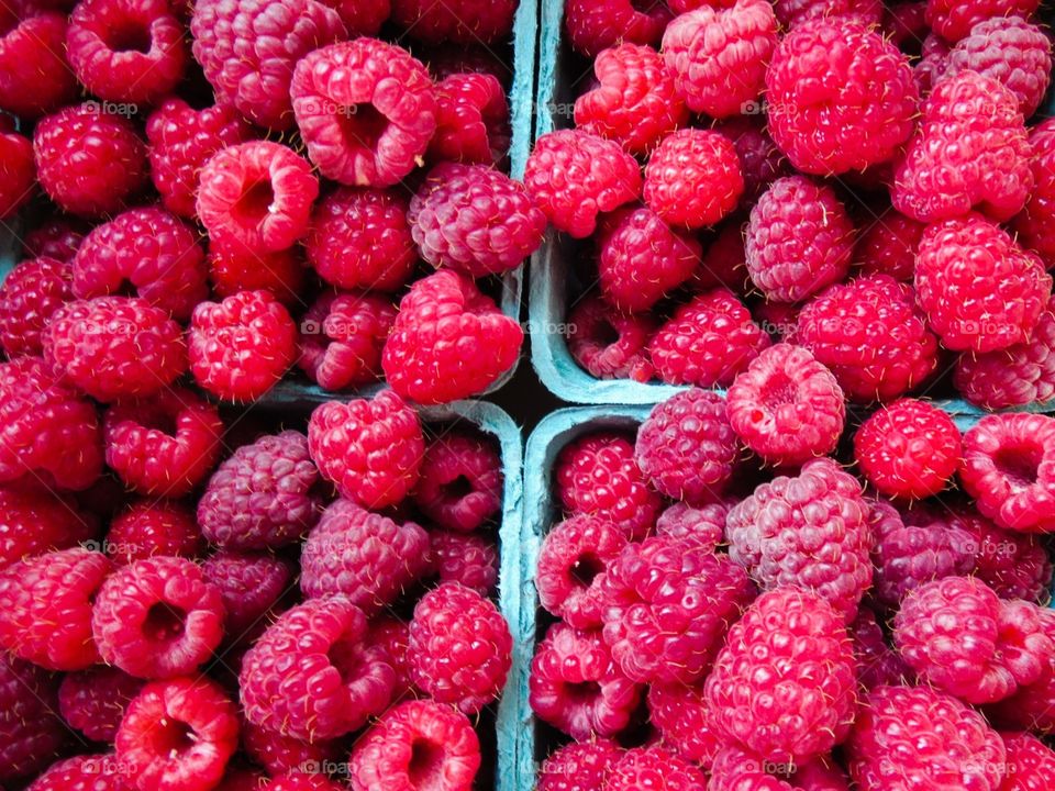 Raspberries . Berries at the Farmer's Market, make for sweet art