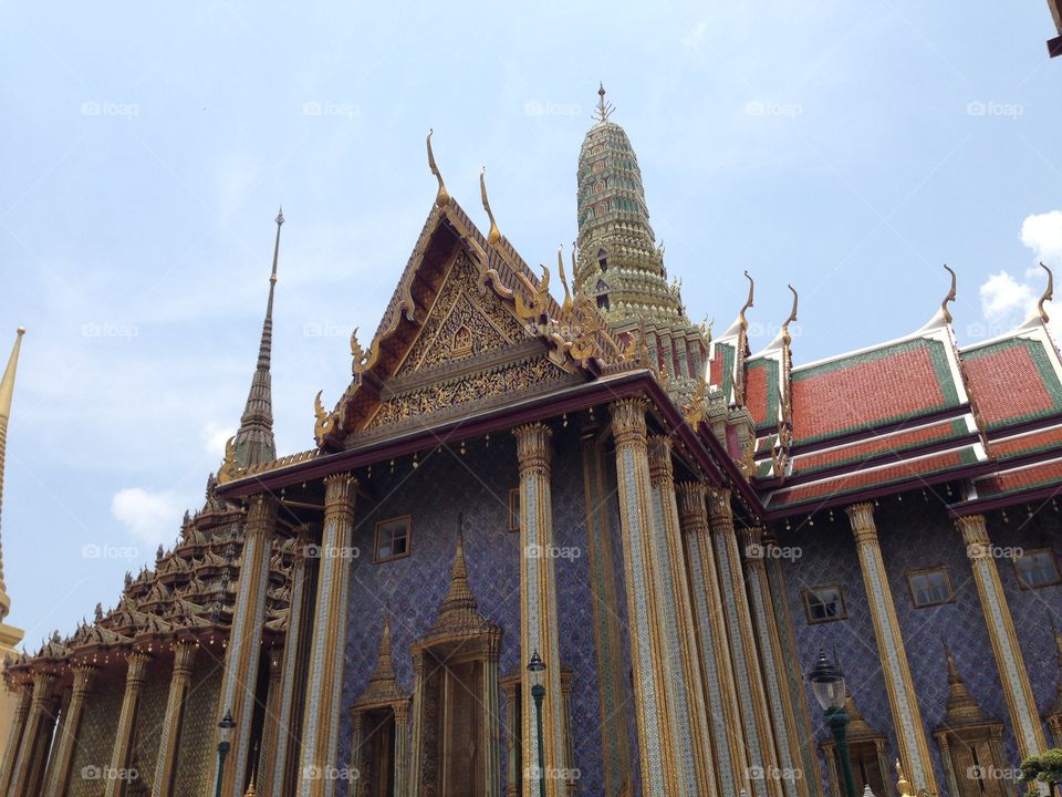 temple. Prakeaw temple bangkok