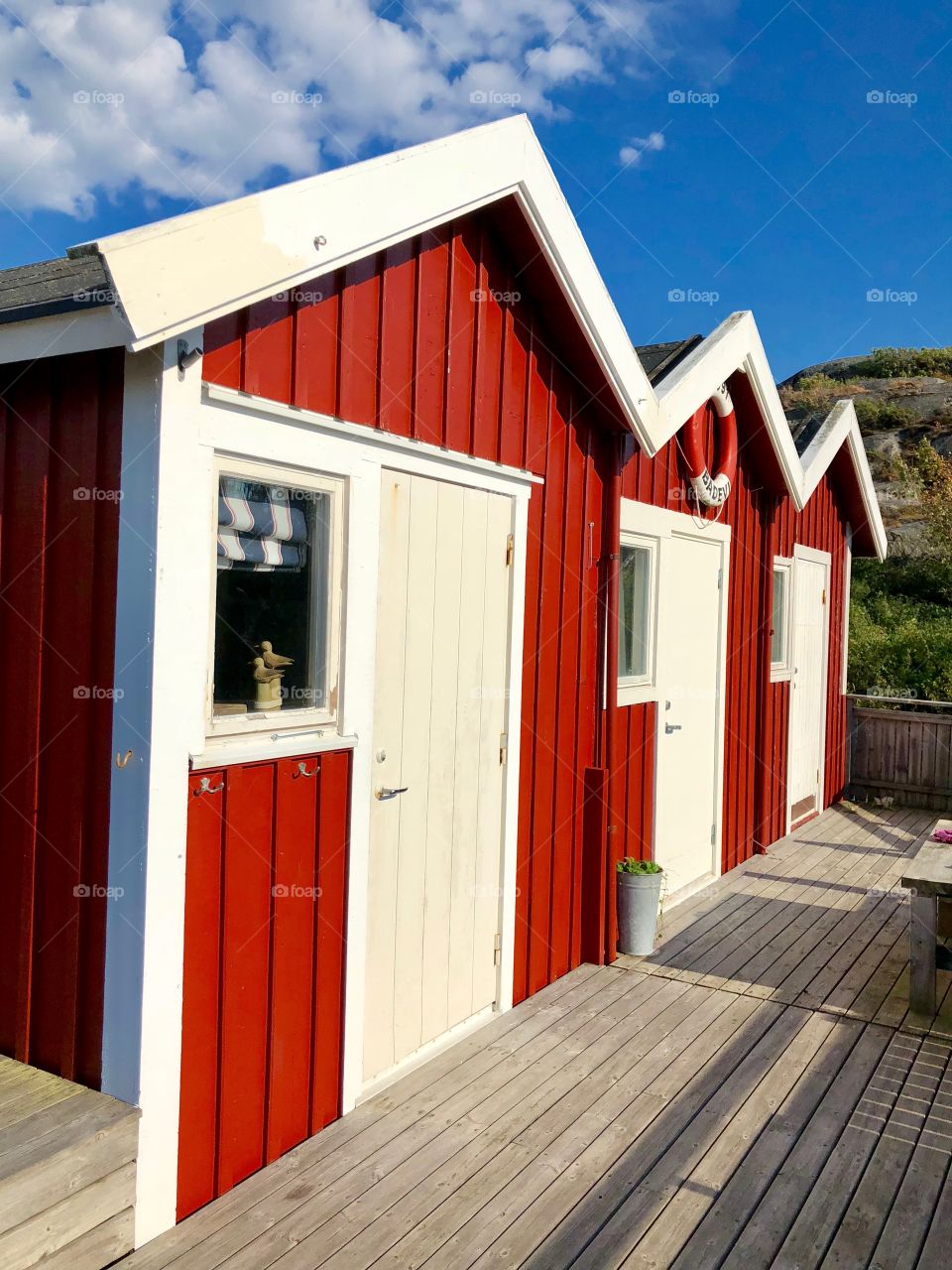 Traditional Swedish boathouses 