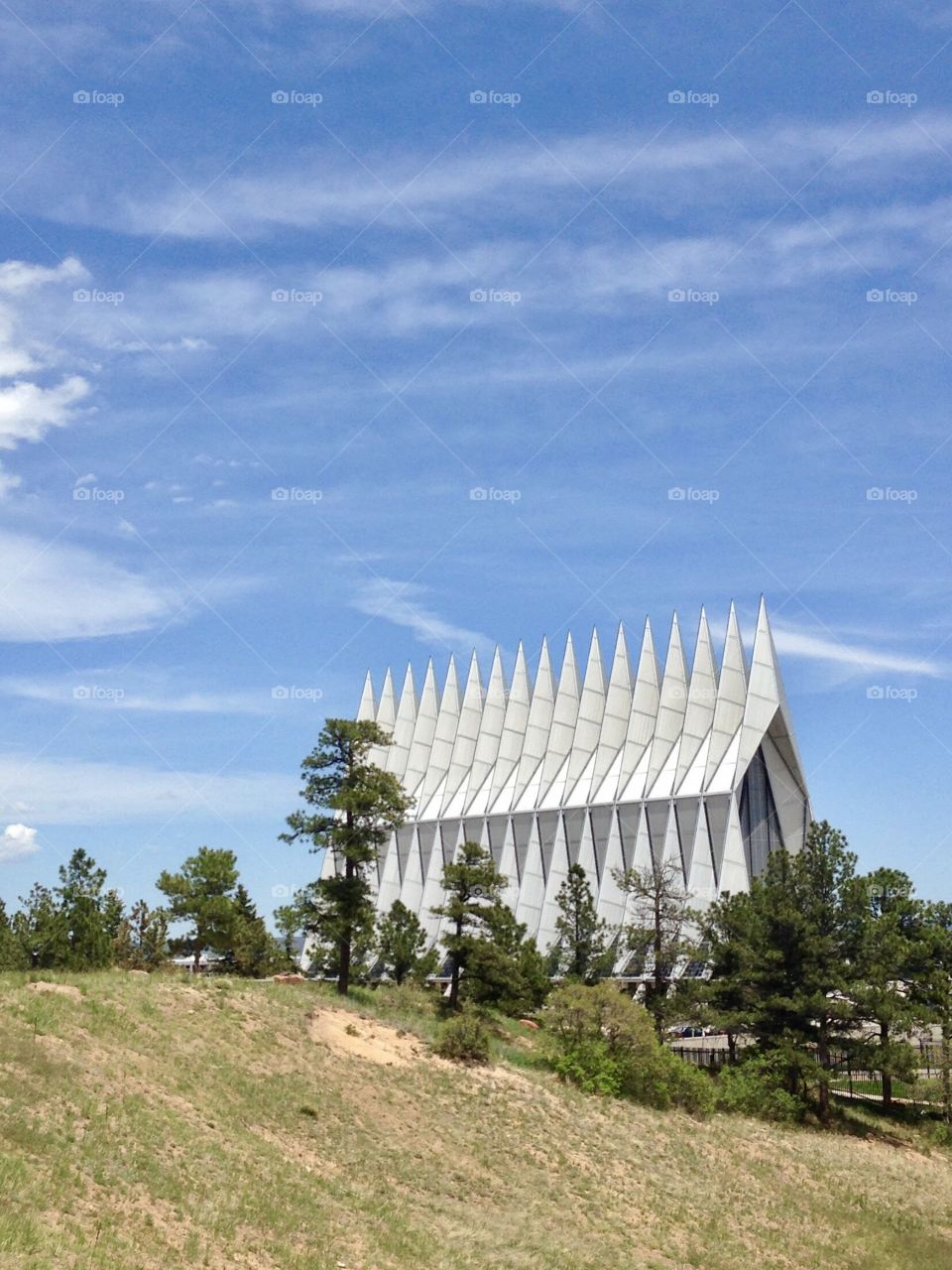 Air Force Academy Cadet Chapel teaching skyward