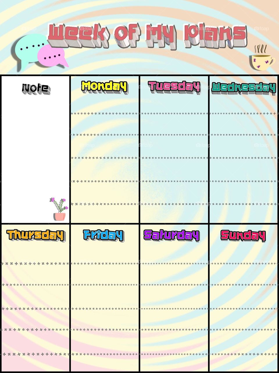 Planner Schedule appointments, take notes, meet up. Schedule appointments, take notes, meet up.