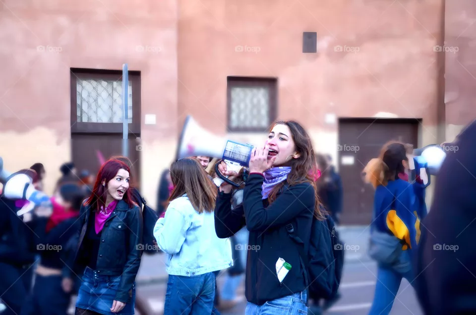 Screaming girl