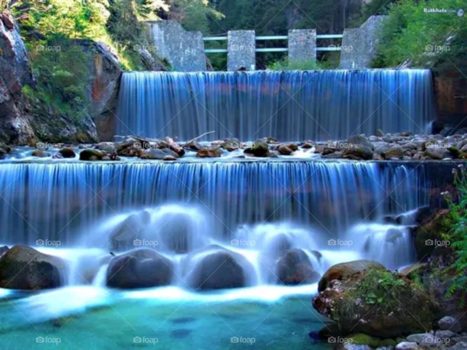 A most beautiful and attractive view of the waterfall.
