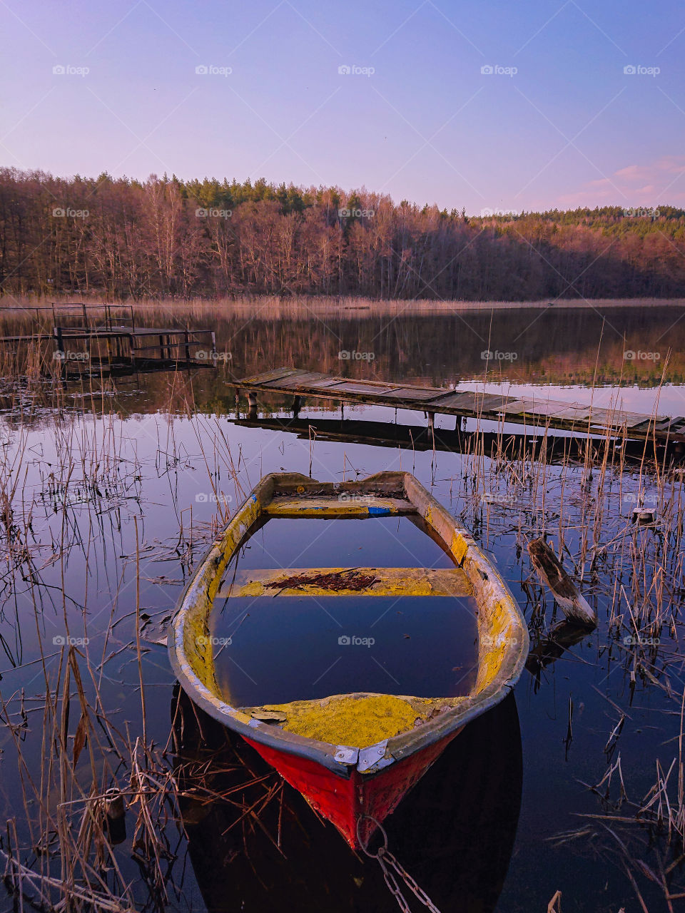 Lake view. Warmia, Poland