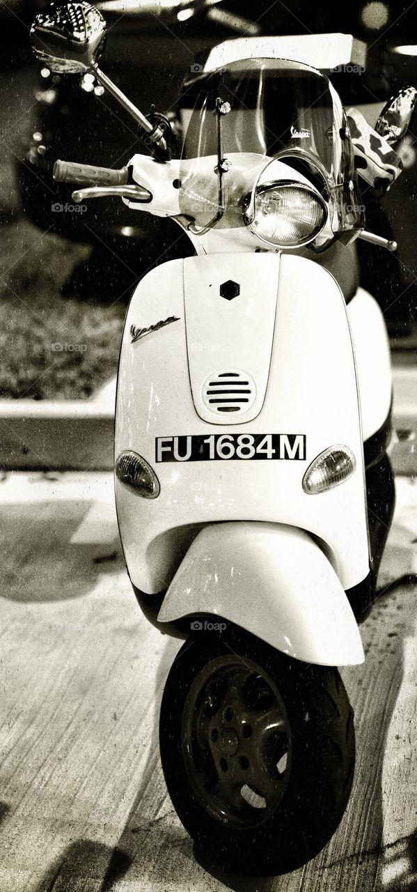 Vespa parked