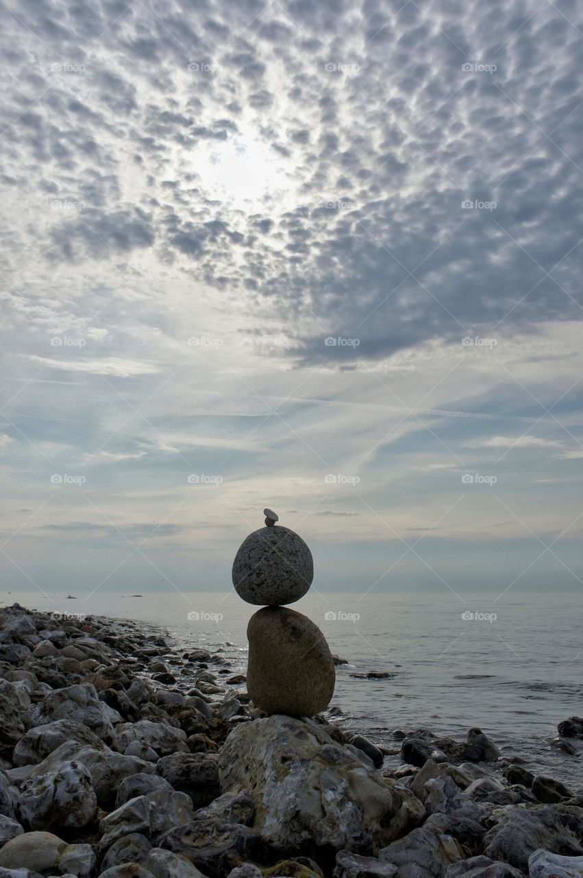 Stones piled up