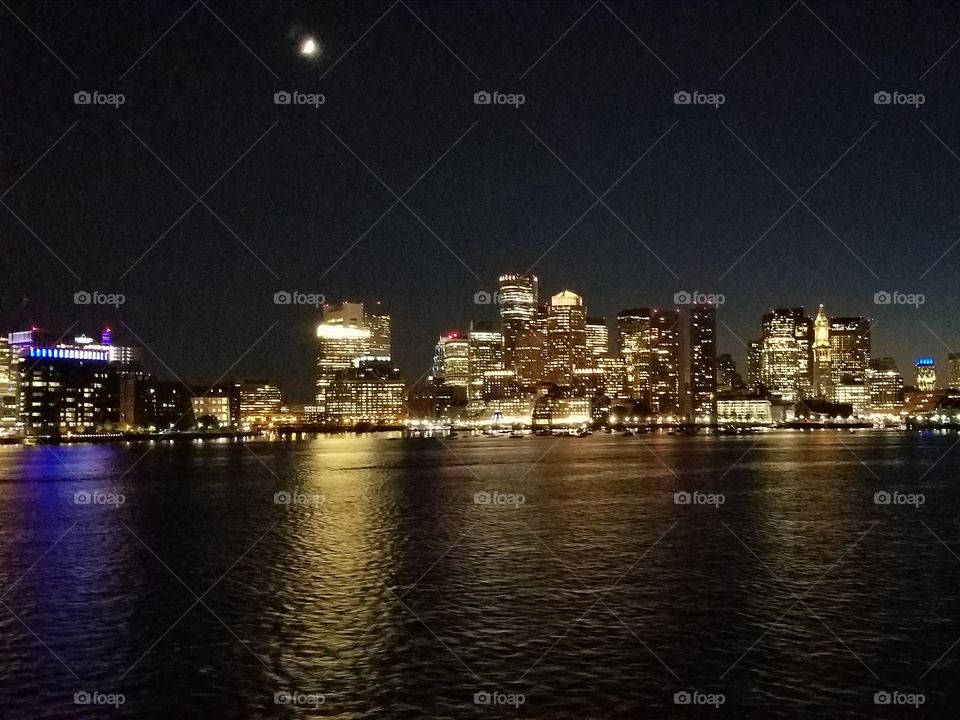 Boston @ Night Cityscape
