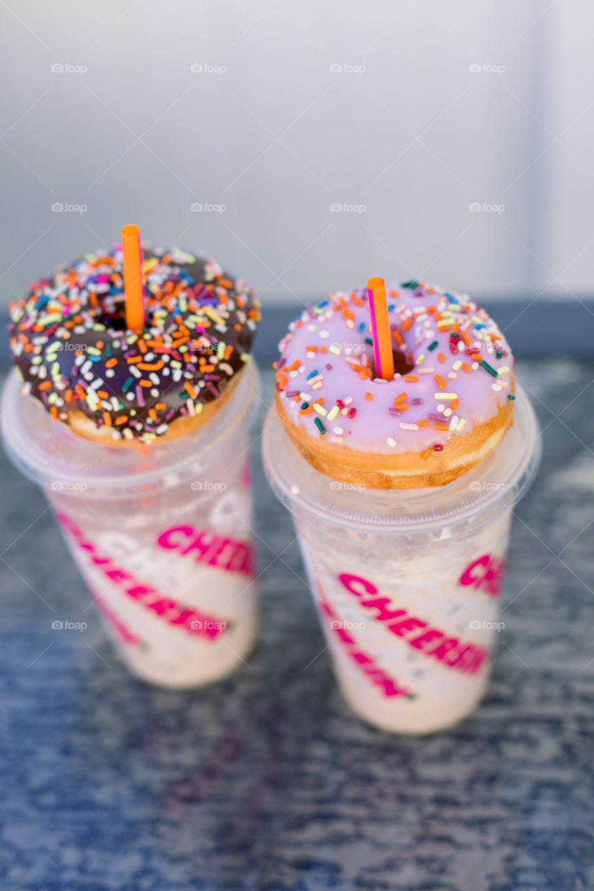 Donuts and drinks