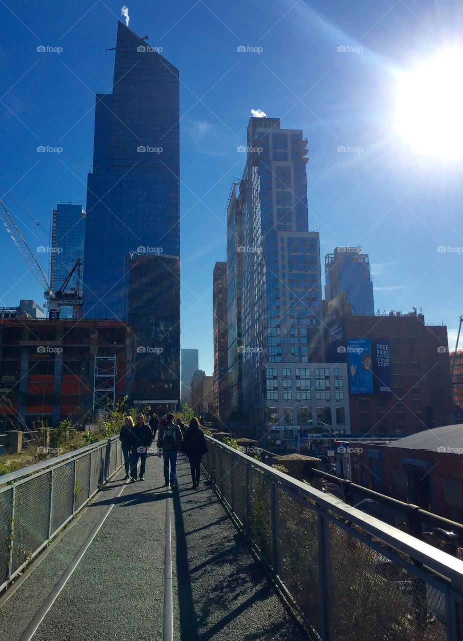 Taking a stroll on the highline 