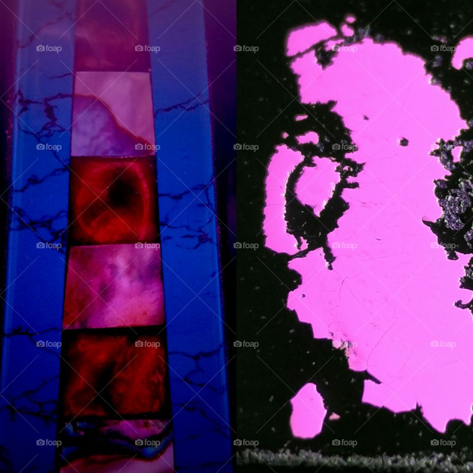 Closeup of paint on NYC concrete