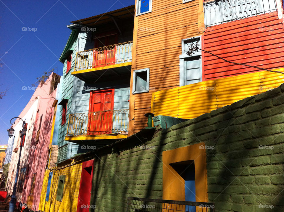 colorful argentina caminito buenos by hankhollis
