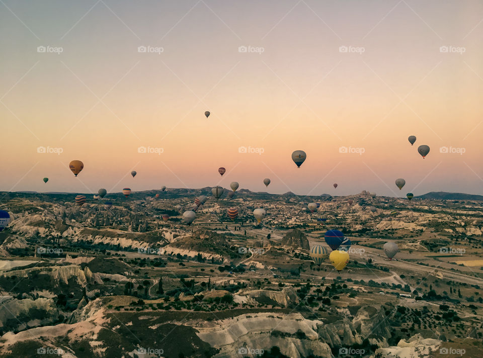 Hot air balloons at Cappadocia