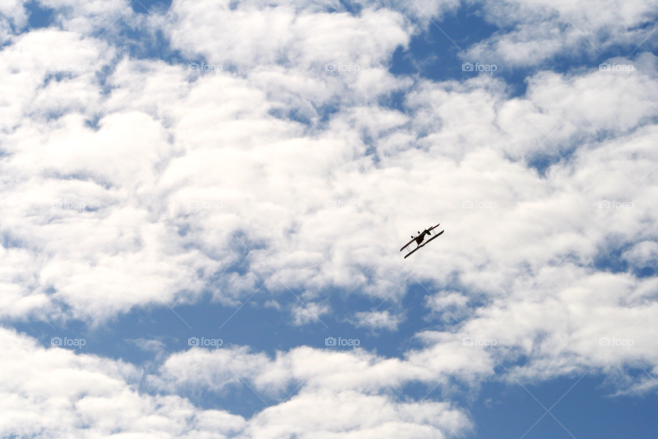 sky alone plane cloud by kanoldfoto