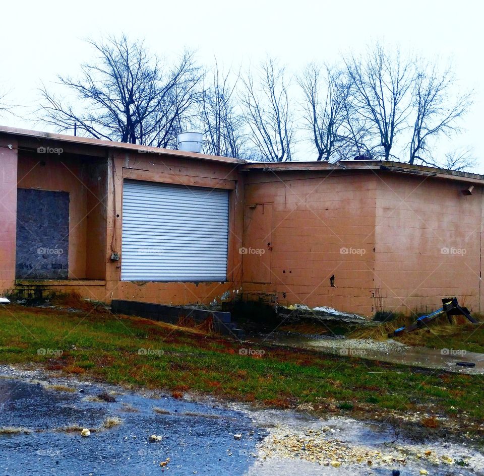 abandoned loading dock