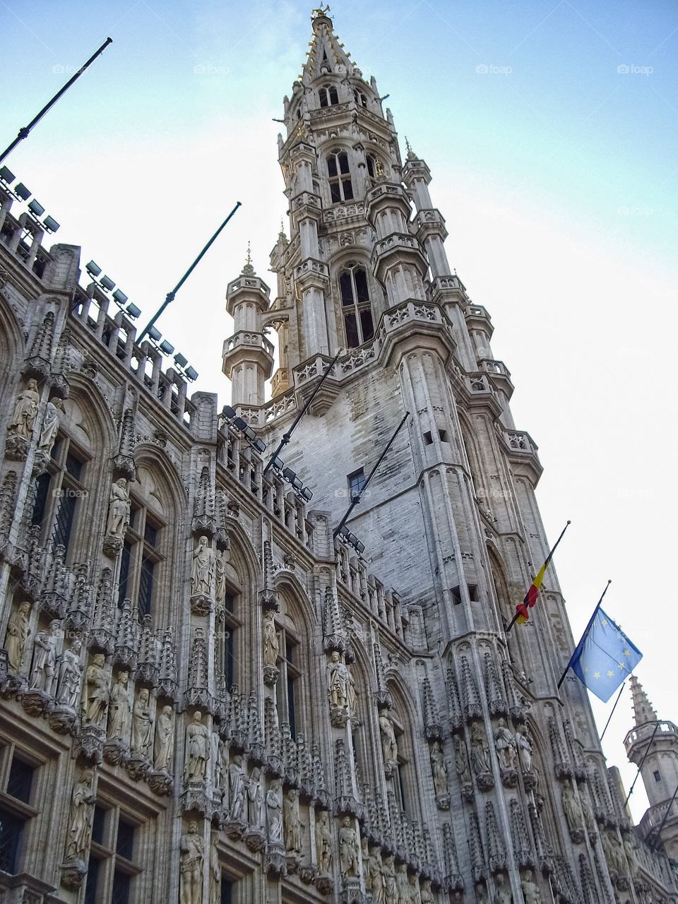 Fachada del Ayuntamiento de Bruselas (Bruxelles - Belgium)