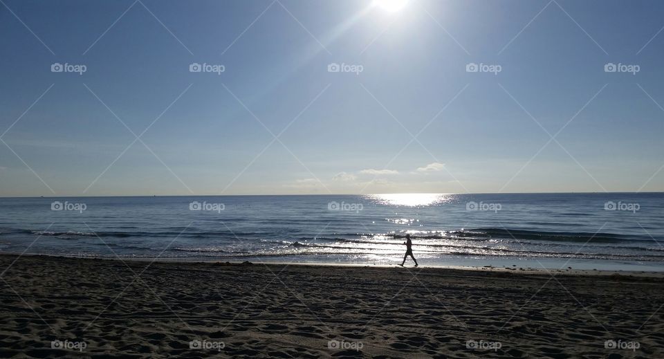 Love running on the beach