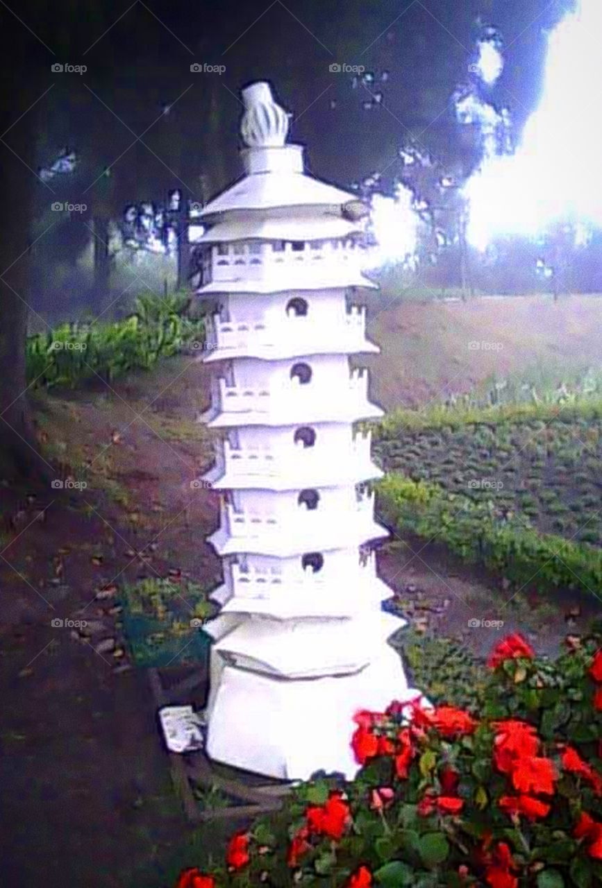 The handicrafts is made of paper