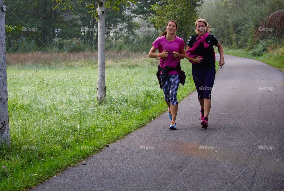 Women Jogging