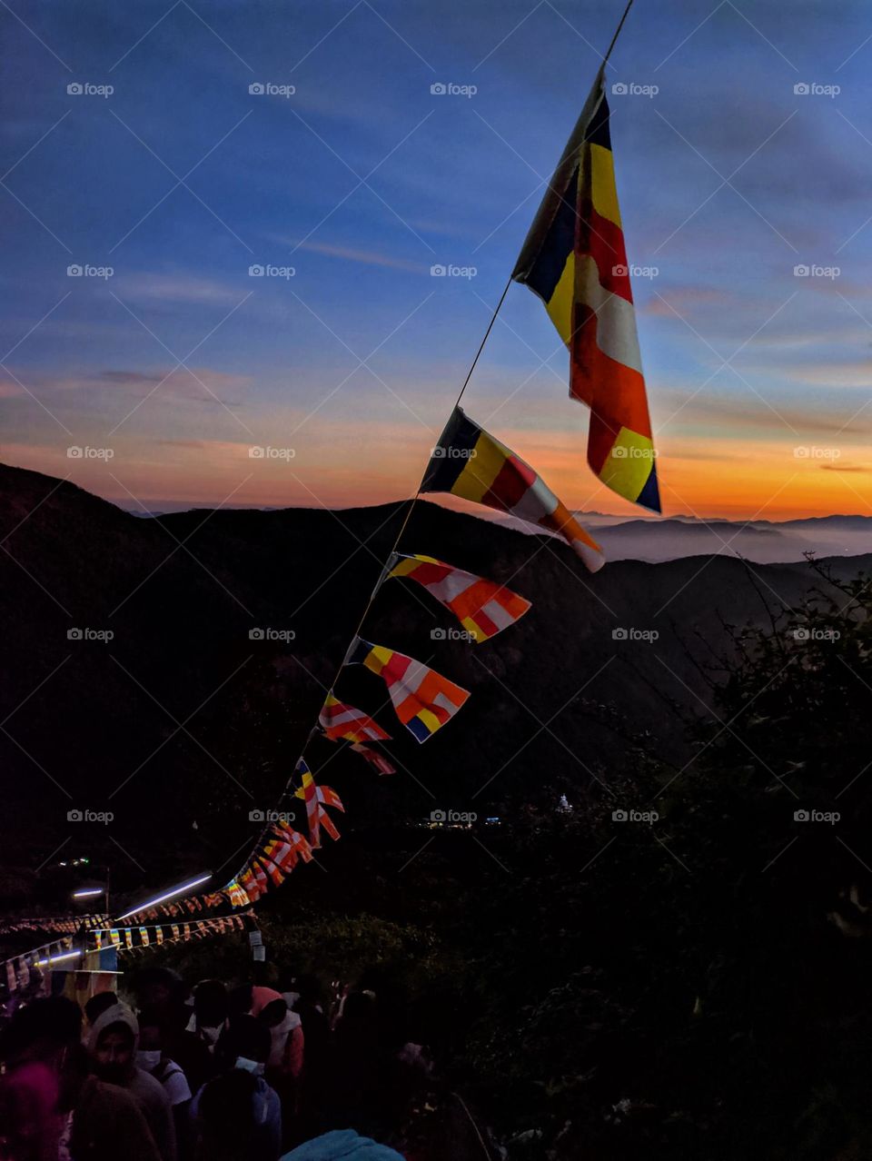 Buddhists flags