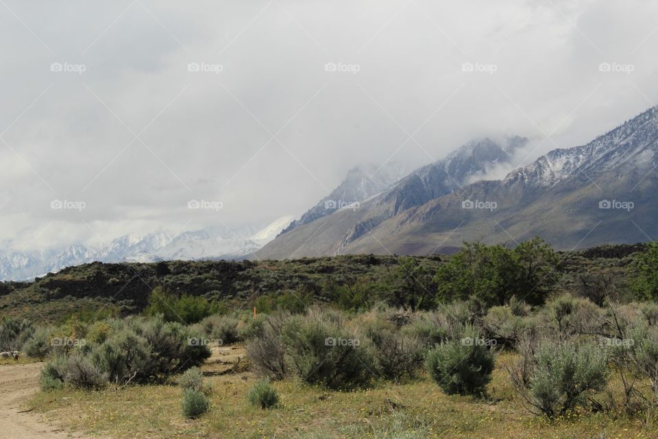California's Eastern Sierra Nevada mountain range 