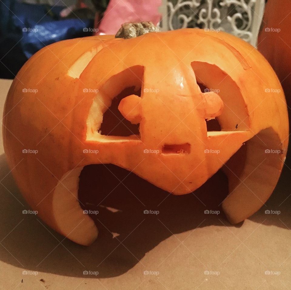 Carved pumpkin