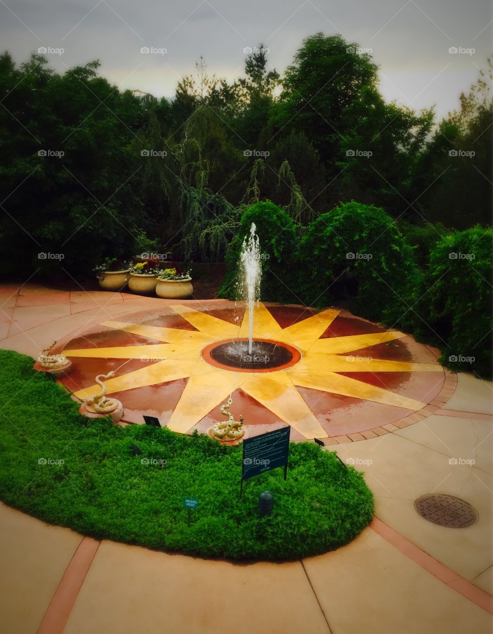 Fountain. Star fountain