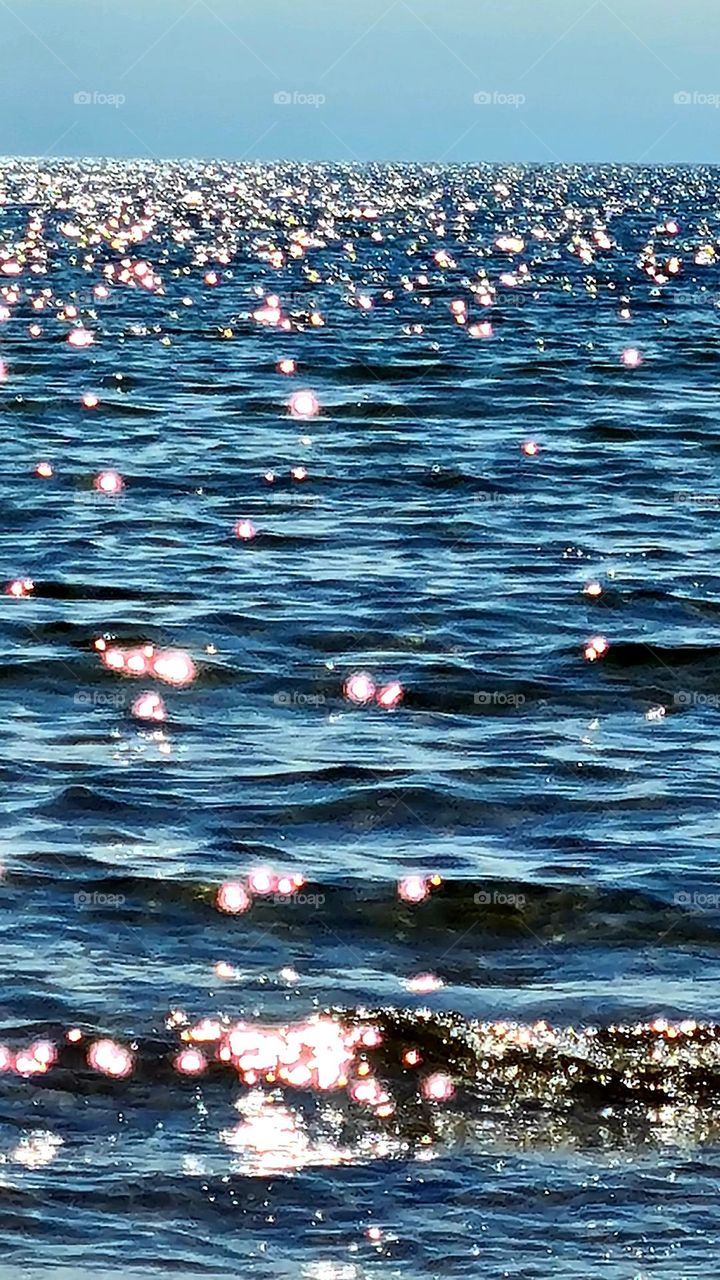 Glimmering water