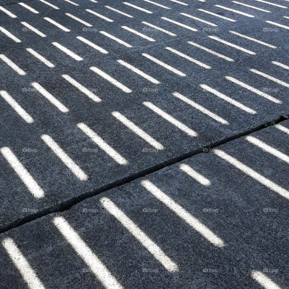 Light shining through the deck