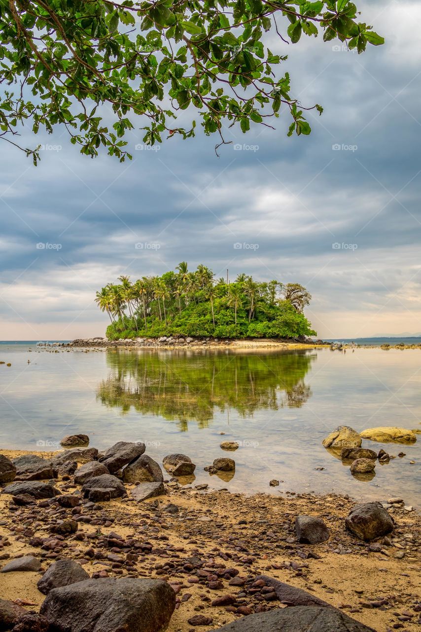 The small cute island in Phuket Thailand