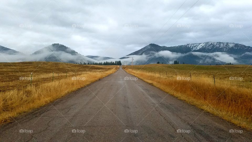 Desolate Road in the middle of nowhere
