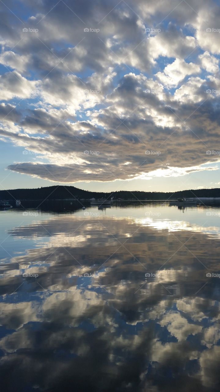 Reflections at Bartlett Narrows Mount Desert Island Maine