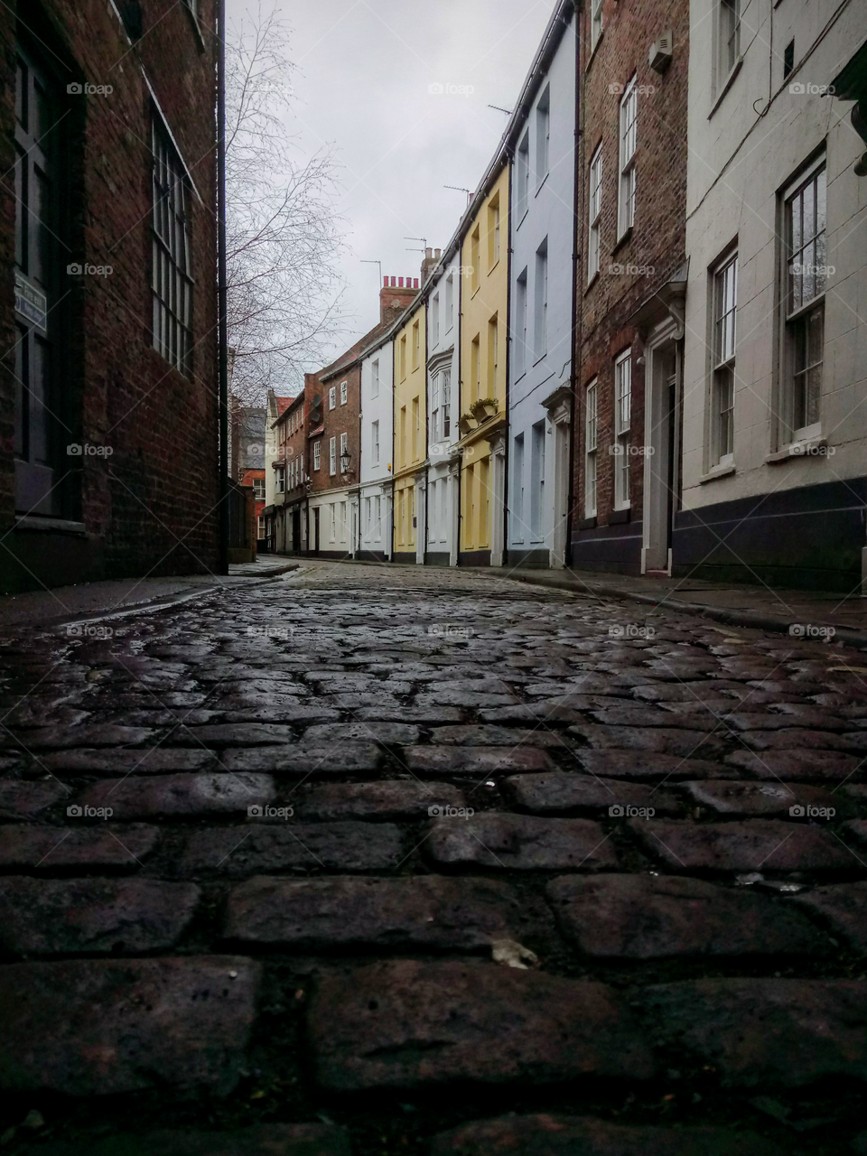 Cobbled street