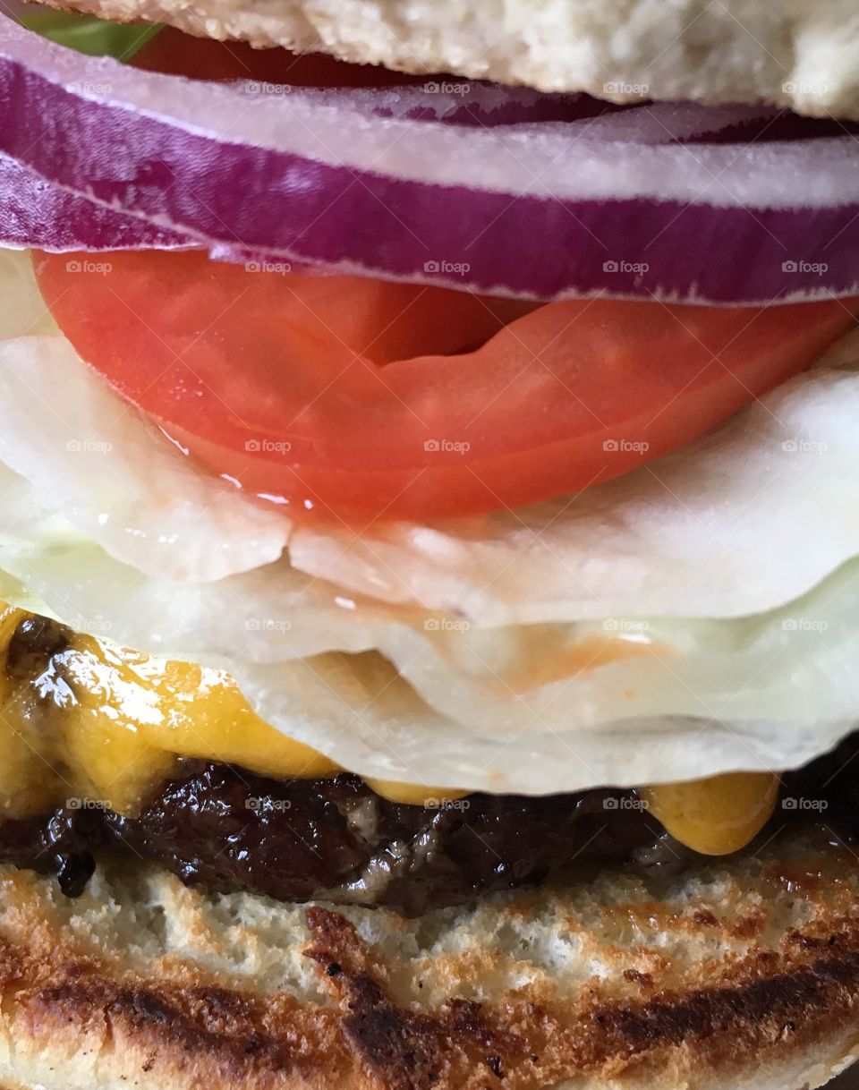 Burger-up close!