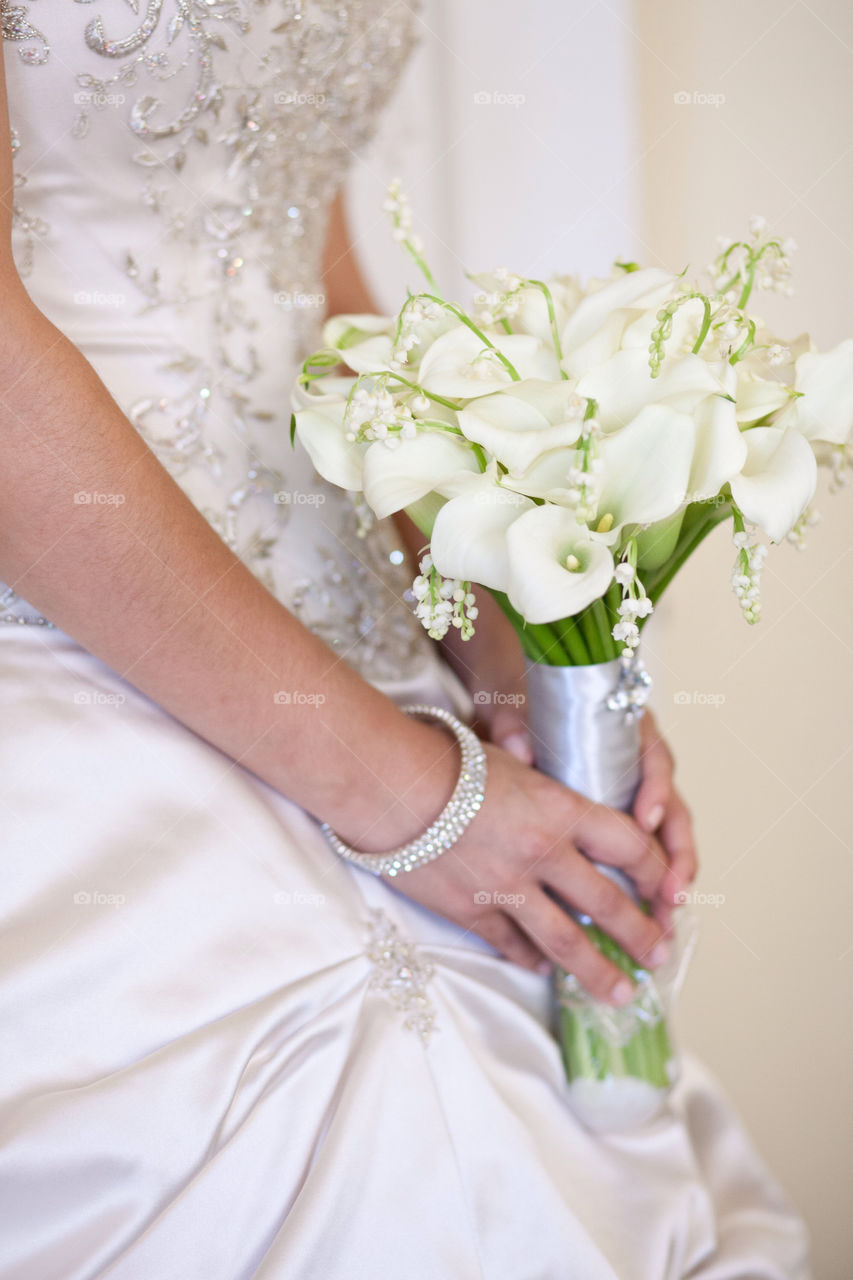 flowers close white dress by gene916