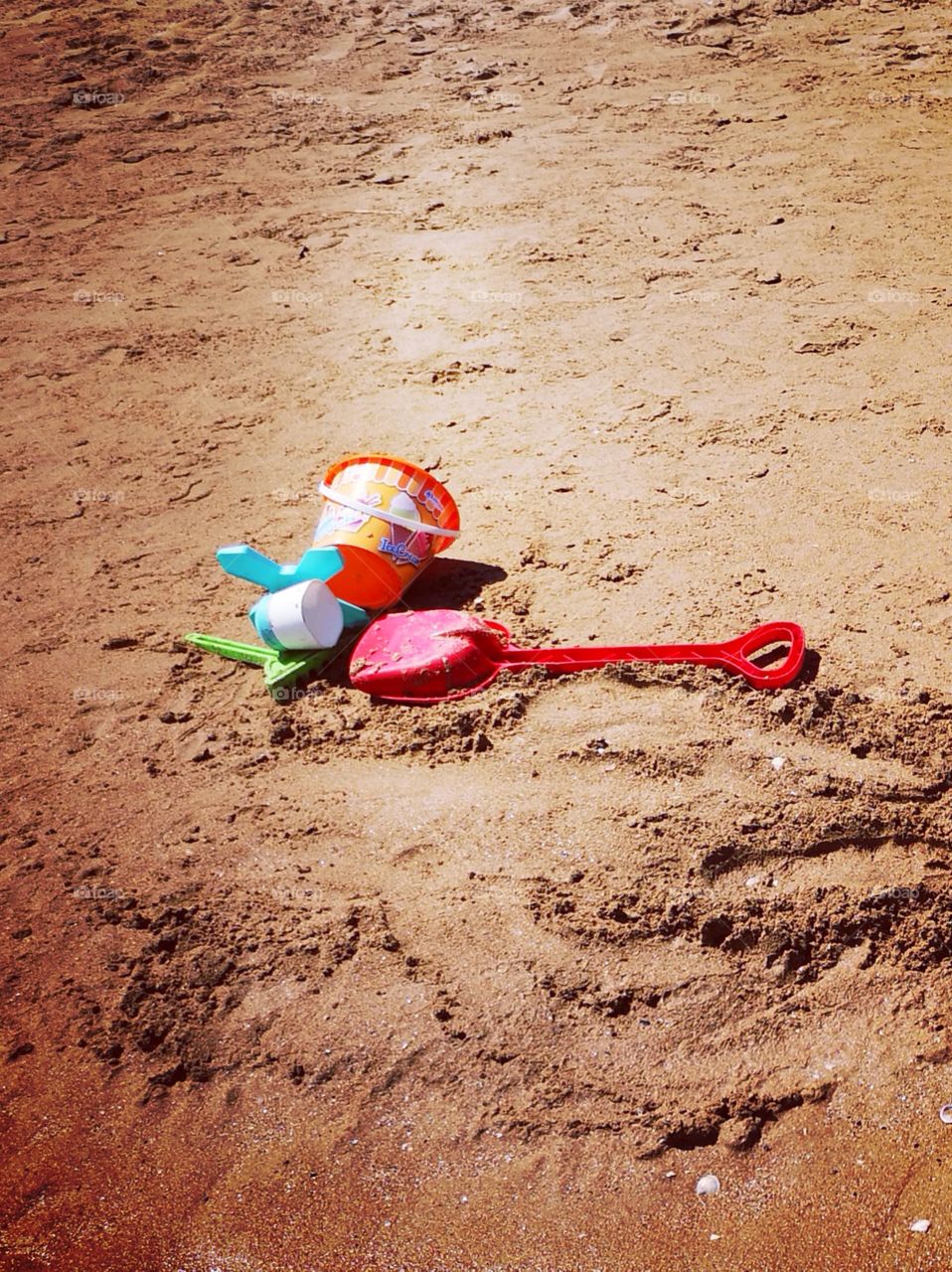 Toys on the beach